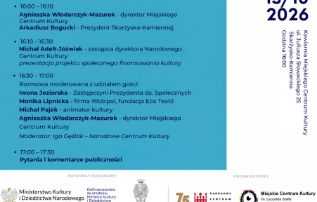 Debata o społecznym finansowaniu kultury w Skarżysku-Kamiennej