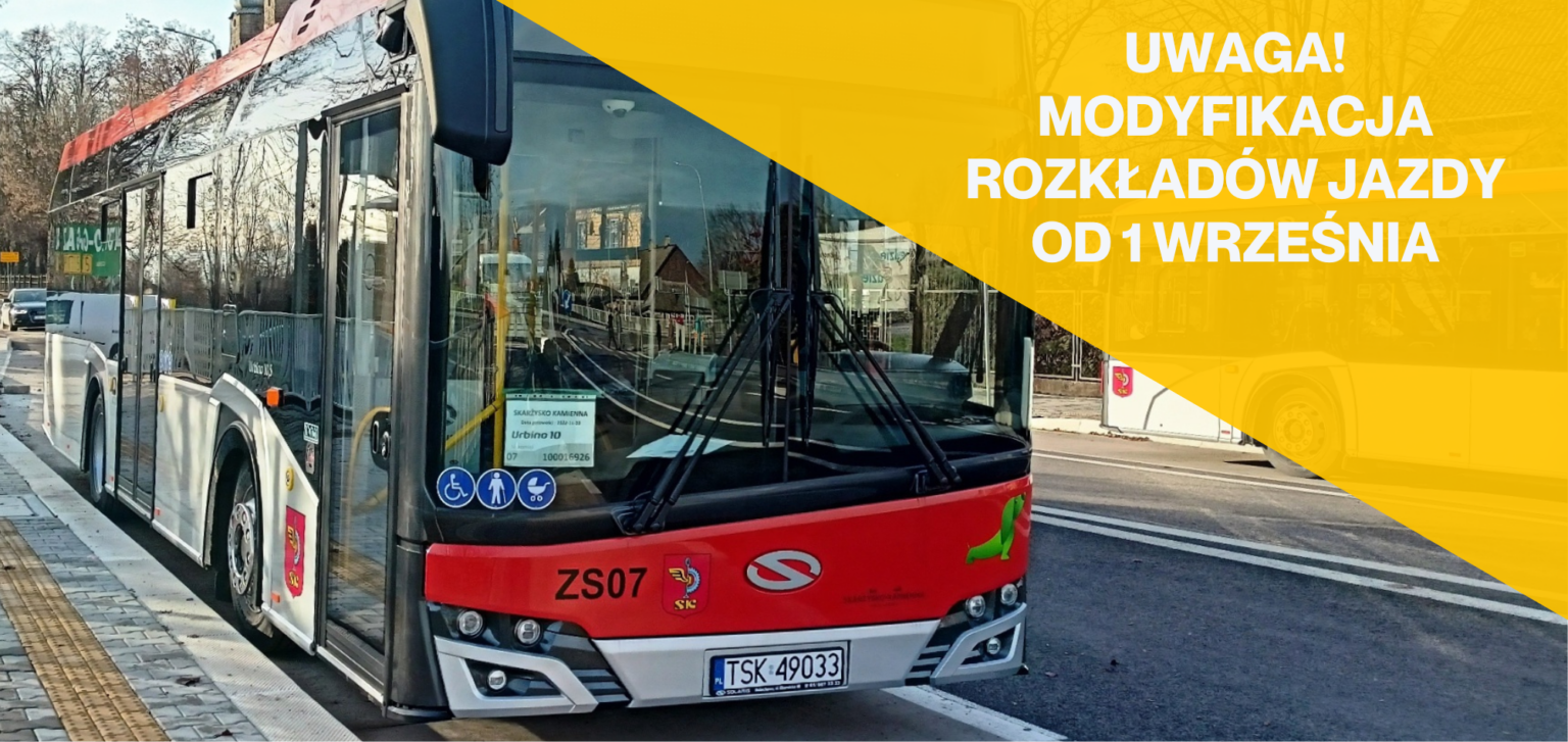 UWAGA pasażerowie: od 1 września nowe rozkłady jazdy | Urząd Miasta